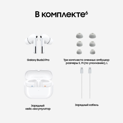 Беспроводные Наушники Samsung Galaxy Buds 3 Pro White Беспроводные Наушники Samsung Galaxy Buds 3 Pro White