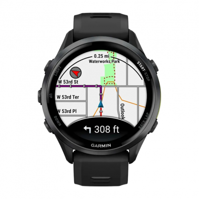 Спортивные часы Garmin Forerunner 970 Carbon Grey DLC Titanium with Black Case and Black Translucent Whitestone Band Спортивные часы Garmin Forerunner 970 Carbon Grey DLC Titanium with Black Case and Black Translucent Whitestone Band