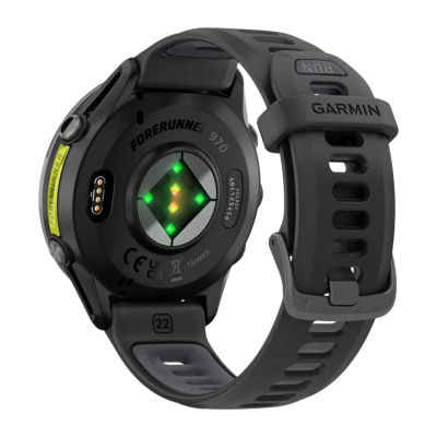 Спортивные часы Garmin Forerunner 970 Carbon Grey DLC Titanium with Black Case and Black Translucent Whitestone Band Спортивные часы Garmin Forerunner 970 Carbon Grey DLC Titanium with Black Case and Black Translucent Whitestone Band