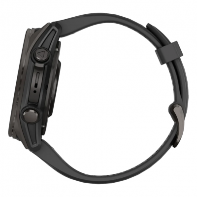 Спортивные часы Garmin Fenix 8 43mm AMOLED Sapphire Carbon Gray DLC Titanium With Black Pebble Gray Silicone Спортивные часы Garmin Fenix 8 43mm AMOLED Sapphire Carbon Gray DLC Titanium With Black Pebble Gray Silicone