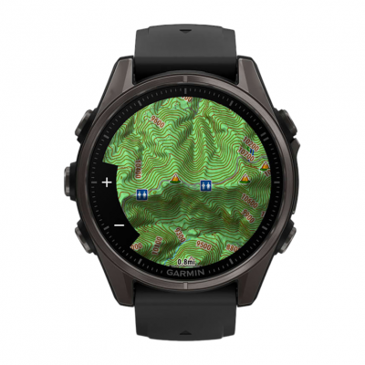 Спортивные часы Garmin Fenix 8 43mm AMOLED Sapphire Carbon Gray DLC Titanium With Black Pebble Gray Silicone Спортивные часы Garmin Fenix 8 43mm AMOLED Sapphire Carbon Gray DLC Titanium With Black Pebble Gray Silicone