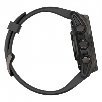 Спортивные часы Garmin Fenix 8 43mm AMOLED Sapphire Carbon Gray DLC Titanium With Black Pebble Gray Silicone Спортивные часы Garmin Fenix 8 43mm AMOLED Sapphire Carbon Gray DLC Titanium With Black Pebble Gray Silicone
