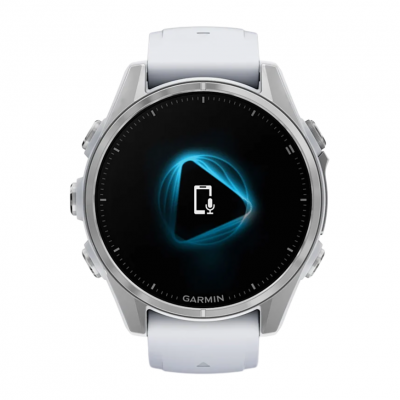 Спортивные часы Garmin Fenix 8 43 mm, AMOLED Silver with Whitestone Silicone band Спортивные часы Garmin Fenix 8 43 mm, AMOLED Silver with Whitestone Silicone band