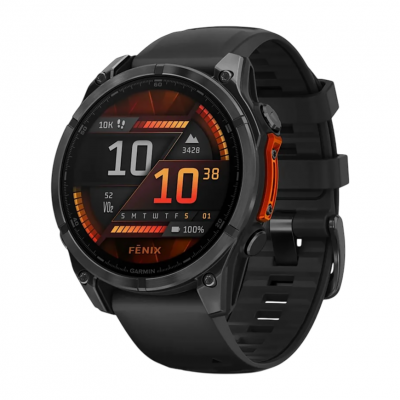 Спортивные часы Garmin Fenix 8–51mm AMOLED slate gray with a black silicone band Спортивные часы Garmin Fenix 8–51mm AMOLED slate gray with a black silicone band