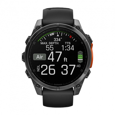 Спортивные часы Garmin Fenix 8–51mm AMOLED slate gray with a black silicone band Спортивные часы Garmin Fenix 8–51mm AMOLED slate gray with a black silicone band