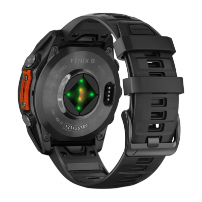 Спортивные часы Garmin Fenix 8–51mm AMOLED slate gray with a black silicone band Спортивные часы Garmin Fenix 8–51mm AMOLED slate gray with a black silicone band
