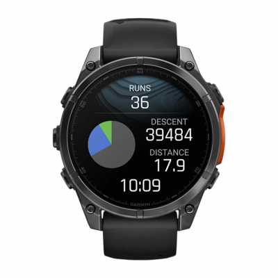 Спортивные часы Garmin Fenix 8–51mm AMOLED slate gray with a black silicone band Спортивные часы Garmin Fenix 8–51mm AMOLED slate gray with a black silicone band