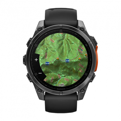 Спортивные часы Garmin Fenix 8–51mm AMOLED slate gray with a black silicone band Спортивные часы Garmin Fenix 8–51mm AMOLED slate gray with a black silicone band