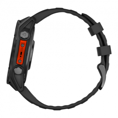 Спортивные часы Garmin Fenix 8–51mm AMOLED slate gray with a black silicone band Спортивные часы Garmin Fenix 8–51mm AMOLED slate gray with a black silicone band