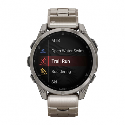 Спортивные часы Garmin Fenix 8 47mm AMOLED Sapphire bare titanium graphite with a titanium band plus a graphite silicone band Спортивные часы Garmin Fenix 8 47mm AMOLED Sapphire bare titanium graphite with a titanium band plus a graphite silicone band