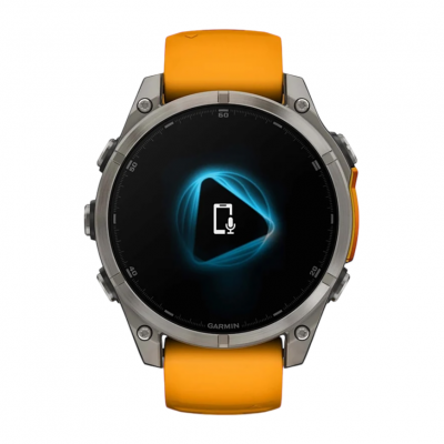 Спортивные часы Garmin Fenix 8 – 47mm AMOLED Sapphire titanium with a spark orange graphite silicone band Спортивные часы Garmin Fenix 8 – 47mm AMOLED Sapphire titanium with a spark orange graphite silicone band