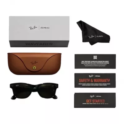 Умные очки RW4008 RayBan Meta Wayfarer L, матовая черная оправа/линзы графитовый градиент Умные очки RW4008 RayBan Meta Wayfarer L, матовая черная оправа/линзы графитовый градиент