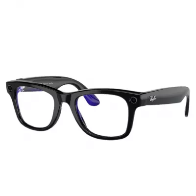 Умные очки RW4008 RayBan Meta Wayfarer M, глянцевая черная оправа/линзы прозрачные Умные очки RW4008 RayBan Meta Wayfarer M, глянцевая черная оправа/линзы прозрачные