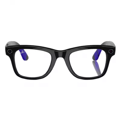 Умные очки RW4008 RayBan Meta Wayfarer M, глянцевая черная оправа/линзы прозрачные Умные очки RW4008 RayBan Meta Wayfarer M, глянцевая черная оправа/линзы прозрачные